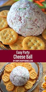 Easy Party Cheese Balls Recipe Cheese Ball Cheese Ball Recipes Easy Cheese Ball Recipes