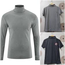 Kaos panjang lengan pendek pria : Kaos Pria Leher Tinggi Paket Lengan Panjang Dan Pendek Allsize Shopee Indonesia
