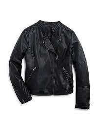 Aqua Girls Quilted Faux Leather Moto Jacket Big Kid 100 Exclusive Kids Bloomingdale S Leather Jacket Girl Faux Leather Moto Jacket Moto Jacket