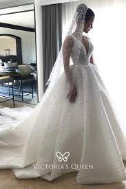 At white meadow, you'll find wedding dresses for modest budgets and big dreams! Luxury Pearls Embellished Satin Princess Wedding Dress Vq
