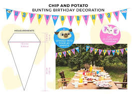 Party Decoration Buntings Party Flags And Cupcake Toppers Etsy In 2020 Party Flags Happy Birthday Bunting Party Decorations