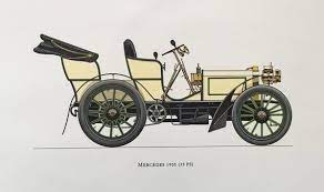 Mercedes 1900 Classic Car Print Original Vintage Etsy Classic Cars Car Print Veteran Car