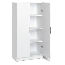 Bovey 65 H X 32 W X 16 D Storage Cabinet In 2021 Double Door Storage Cabinet Storage Cabinets White Storage Cabinets