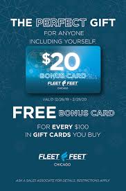 Fleet Feet Chicago Gift Card Promotion