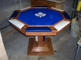 Octagon Poker Table Top For Your Entertainment Room With Toronto Maple Leafs Jpg 800 599 Mesa De Poquer Poker Mesas