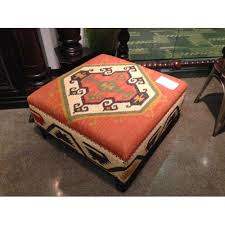 Kilim Southwestern Look Coffee Table Ottoman Ottoman Ottoman Coffee Table Kilim Ottoman