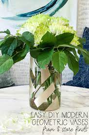 Spray painted glass dries very quickly, so even though i ended up doing 4 coats all together, this was still a really quick project. Diy Modern Geometric Vases With Rust Oleum Universal Metallic Spray Paint The Happy Housie