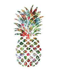 Pineappleflowers Jpg 2 400 3 000 Pixels Pineapple Art Pineapple Wall Art Pineapple Art Print