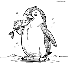 Penguins coloring pages » Free & Printable » Penguin coloring sheets