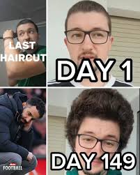 A Man Utd superfan is REFUSING to shave his cut his hair until Man Utd win  five games in a row! 🤯 Frank Ilett, who runs the social media channel The  United