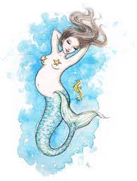 Pregnant Mermaid Imagenes De Sirenas Sirenas Ilustraciones