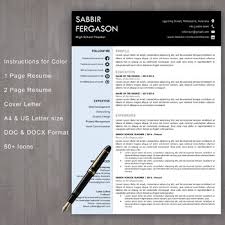 Teacher Resume Templates Download With Cover Letter Editable In Word