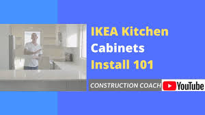Check to make sure cabinet is plumb. Ikea Kitchen Cabinets Install 101 Youtube