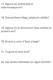 Maybe you would like to learn more about one of these? Preguntas Sexuales Para Juegos