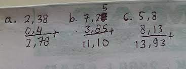 Bilangan pecahan merupakan bilangan yang terdiri atas pembilang yang terdapat di atas dan penyebut yang terdapat di bawah. Tentukan Hasil Penjumlahan Dan Pengurangan Pecahan Desimal Brainly Co Id