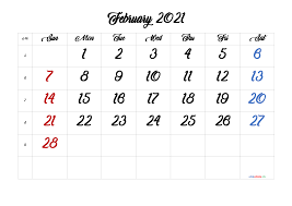 I hope they help you in becoming more productive and utilize your time properly. Free Printable Calendar February 2021 2021 Free Printable