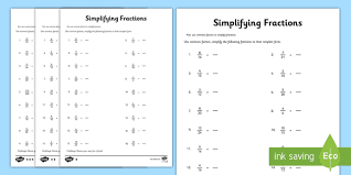 We did not find results for: Simplifying Fractions Worksheet Fractions In Simplest Form
