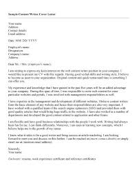 You have to write some catchy words to draw the attention of a client. Content Writer Cover Letter Sample Tanla La