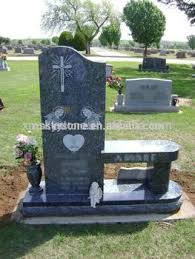 Factory Direct Sell Single Side Vase Blue Pearl Granite Bench Headstone Buy Bench Headstone Granite Bench Hea Headstones Blue Pearl Granite Granite Monuments