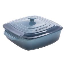 Stoneware petite casseroles are perfect for cooking and serving single portions or individual side dishes. Le Creuset 2 3 4 Qt Square Marine Blue Glazed Stoneware Casserole Dish 17 L X 9 3 4 W X 5 H