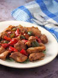 Chinese Black Pepper Chicken Stir Fry Kawaling Pinoy Recipe Stuffed Peppers Chicken Stuffed Peppers Easy Chinese Recipes