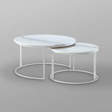 The round top is supported by. Inspired Home Marley 2 Piece 31 In Silver Gray Medium Round Stone Coffee Table Set With Nesting Tables Ct131 24ws Hd The Home Depot Coffee Table Nesting Coffee Tables Silver Coffee Table