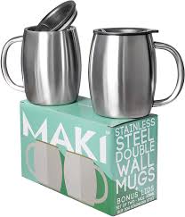Check out our cabinet handles selection for the very best in unique or custom, handmade pieces from our home & living shops. Amazon Com Stainless Steel Double Wall Mugs Perfect For Coffee Tea Beer Set Of 2 With Bonus Lids 14oz 420ml 2 Stainless Steel Kitchen Dining