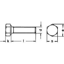 Wir haben im lager eine große anzahl von schrauben mit metrischen gewinde. Sechskantschraube Din 933 Vollgewinde M6x30 Edelstahl A2 50 Stk