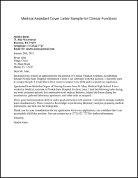 Cover Letter Sample Medical Office Medical Assistant Cover Letter Sample