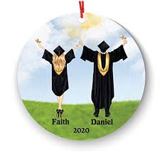 Other items in our 2020 ornaments collection Buy Personalized Graduation Christmas Ornament Class Of 2019 2020 Custom Gift For Graduate Masters Bachelor Doctorate College High School Degree Hair Skin Option Graduate Couple Online In Indonesia B07z1ds1yj
