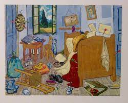 The other two oil paintings are kept by the van gogh museum and by the art institute of chicago, whilst letter b22 (jh_1610) is in a private collecion and letter 554 (jh_1609) in the van gogh museum. Description D Une Chambre En Desordre