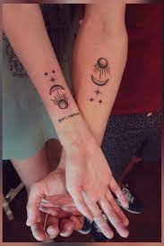 56 Wonderfully Artistic Sun And Moon Tattoo Ideas For Every Taste Moon Tattoo Sun Tattoo Small Moon Sun Tattoo