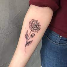 Daniele Lugli Tattoo On Instagram Dahlia For Thea Thank You Blackworktattoo Finelin Dahlia Flower Tattoos Dahlia Tattoo Floral Tattoo Sleeve