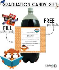 Personalized candy bars for graduations (10 bars). Best Diy Crafts Ideas Adorable Graduation Gift Idea With Candy Bars And A 2 L Bottle Free Graduation Diy Loop Leading Diy Craft Inspiration Magazine Database