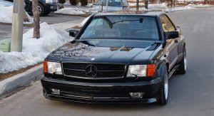 1990 Mercedes Benz 560sec Amg 6 0 Widebody Is Badass But Is It 100k Badass Carscoops Mercedes Benz Mercedes Benz