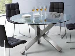 Beautiful design and large functional worktop make up a sensational whole. Glass Top Dining Table With Metal Base Ideas On Foter