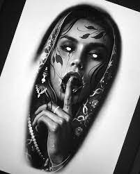 The most popular horror tattoo characters are vampires, zombies and werewolves — apart from the special patterns like coffins, crosses and skulls. Sketch Tattoo Tattoodesign Tattooidea Tattoos Horror Tattoo Tattoo Drawings