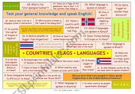 World map — pygal 2. Question Game On Countries Flags And Languages For Elementary And Pre Intermediate Level Can Be Used With Adults Too Fully Editable Answer Key Included Esl Worksheet By Lina Ladybird