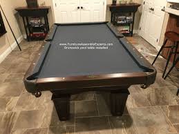 Brunswick Billiards Pool Table Assembled For A Customer In Leesburg Virginia By Furniture Assembly Experts Pool Table Assembly Furniture Assembly Nyc Furniture