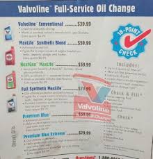 The important thing to remember is that synthetic can be much more expensive than mineral oil. Valvoline Instant Oil Change Price List For 2021 By Type Of Oil