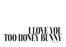To nie jest sen i love you. I Love You Too Honey Bunny Leinwandbild Juniqe