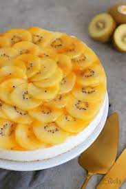 no bake skyr kuchen mit sungold kiwi rezept kuchen lebensmittel essen und lecker