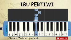 Not Pianika Ibu Pertiwi Belajar Pianika Youtube