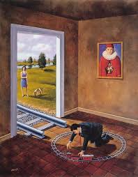 Rafal Olbinski Hierarchy Of Appearances B Rafal Surrealism Painting Surreal Art