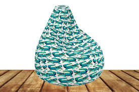 Blue Nile Crocodile Bean Bag Chair Stuffed Blue Bean Bag Etsy Blue Bean Bags Crochet Boho Bag Blue Bags