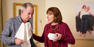 10 years and a lovely bit of squirrel. Friday Night Dinner Series 6 Episode 1 The Caravan British Comedy Guide