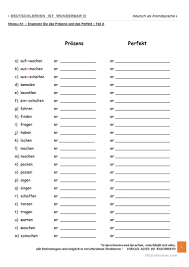 By all means, the german präsens principally describes the present time.in spite of that, it is also often used to describe the future.; A1 Erganzen Sie Das Prasens Und Das Perfekt Deutsch Daf Arbeitsblatter