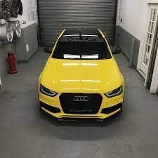Yellow Brakes Bbk Rolloface Audi S4 Bigbrakekit Audi Sports Car Yellow