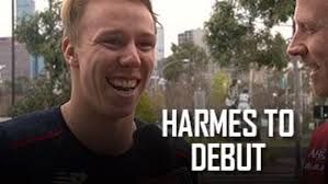 Harmes over the moon about debut