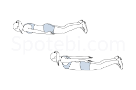 Prone Back Extension Illustrated Exercise Guide